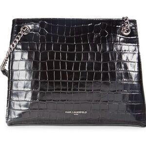 Karl Lagerfeld Black Shoulder Bag. Never used with tags and Dustbag